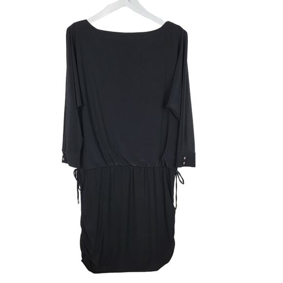 White House Black Market Black Convertible Drawstring Mini Dress - Size XS - Picture 6 of 11